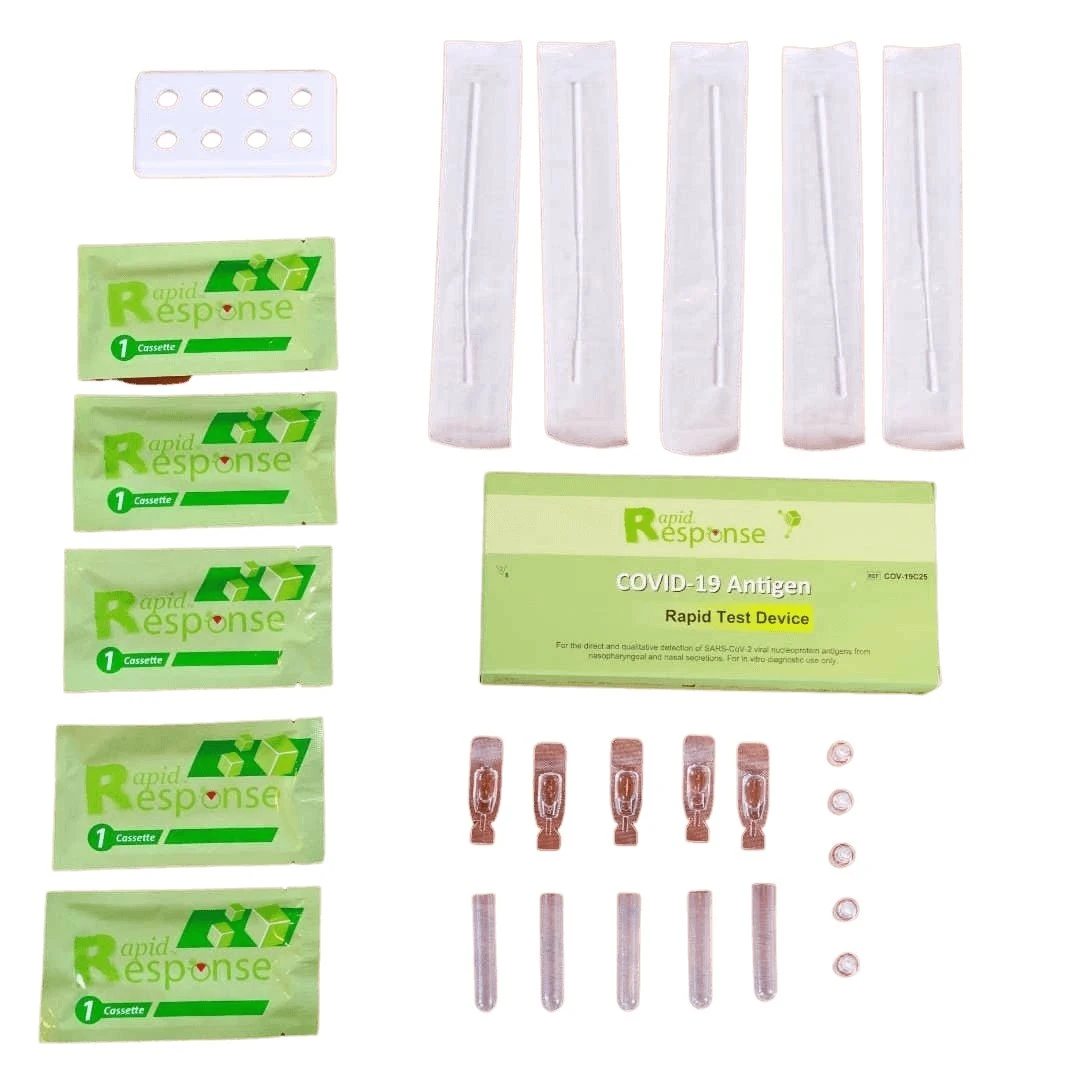 Dispositif de test rapide d'antigène COVID-19, test nasal/nasopharyngé, BTNX (boite de 5) - MedSecare