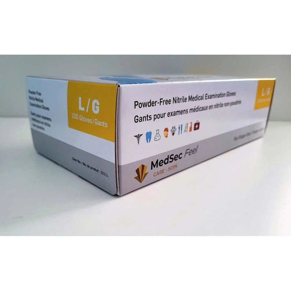 Feel - Gants d'examen médical en nitrile 3 mil (caisse de 1000) - MedSecare
