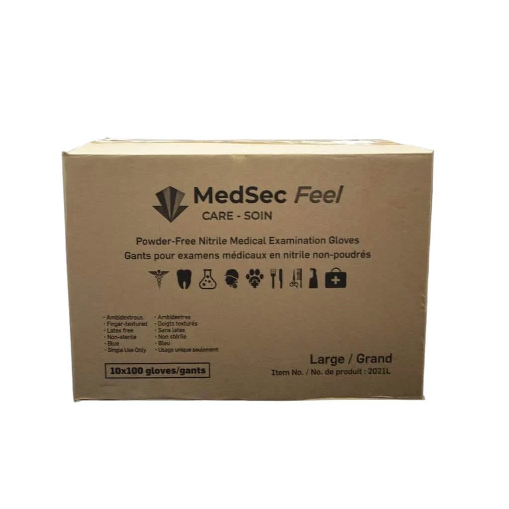 Feel - Gants d'examen médical en nitrile 3 mil (caisse de 1000) - MedSecare