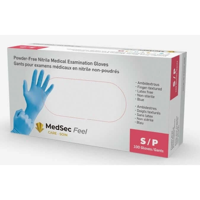 Feel - Gants d'examen médical en nitrile 3 mil (caisse de 1000) - MedSecare