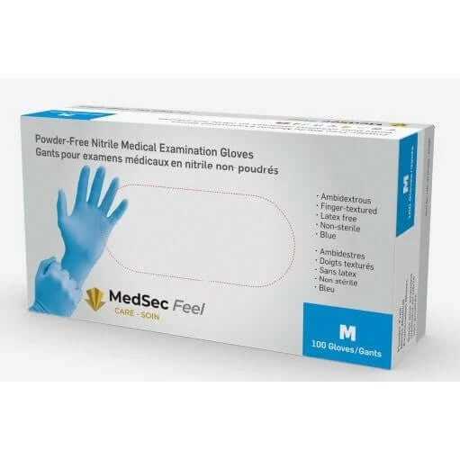 Feel - Gants d'examen médical en nitrile 3 mil (caisse de 1000) - MedSecare
