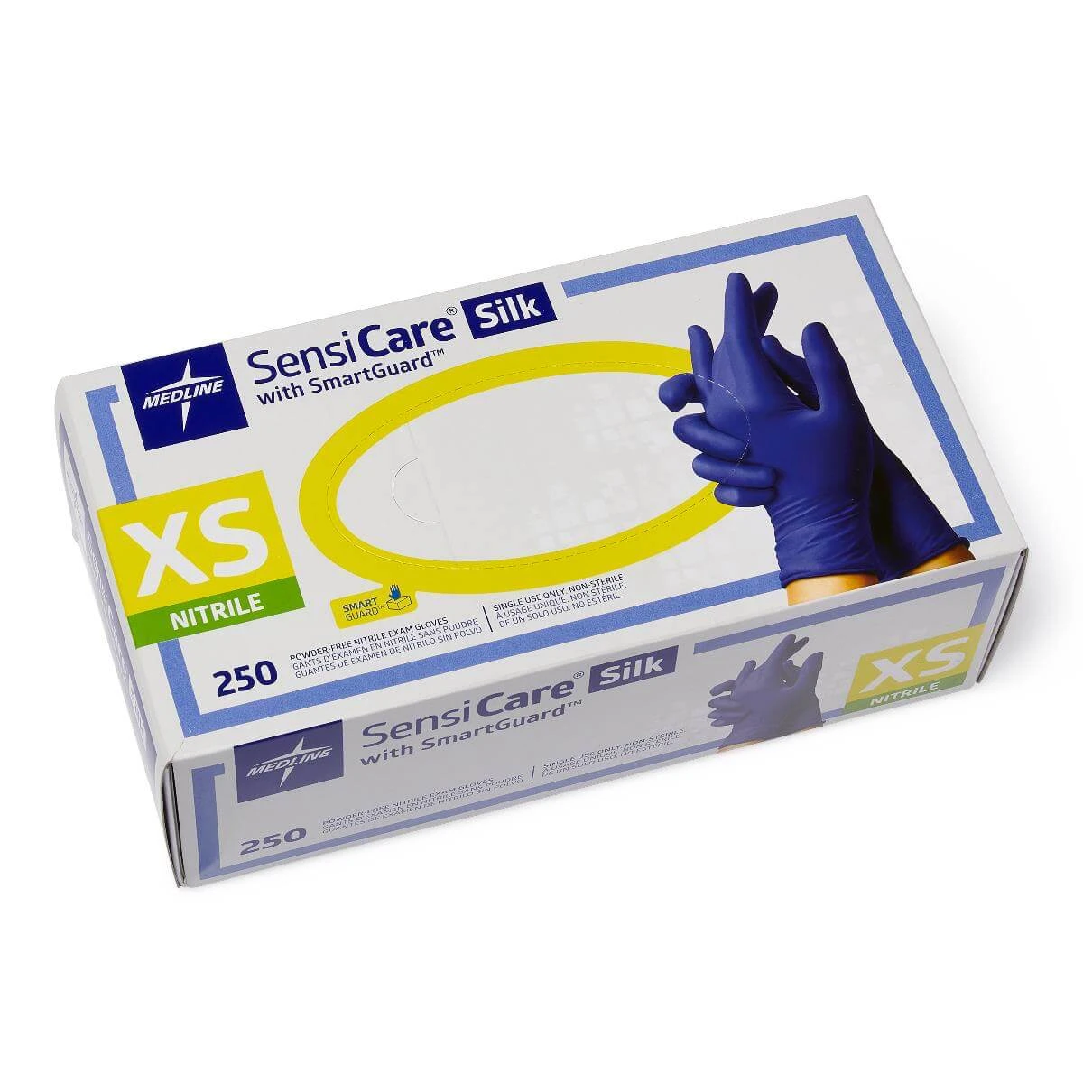 Gants d'examen médical en nitrile 2.4 mil (caisse de 2500) - MedSecare
