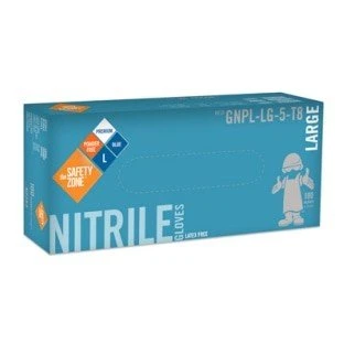 Gants d'examen médical en nitrile 8 mil avec manchettes de 12