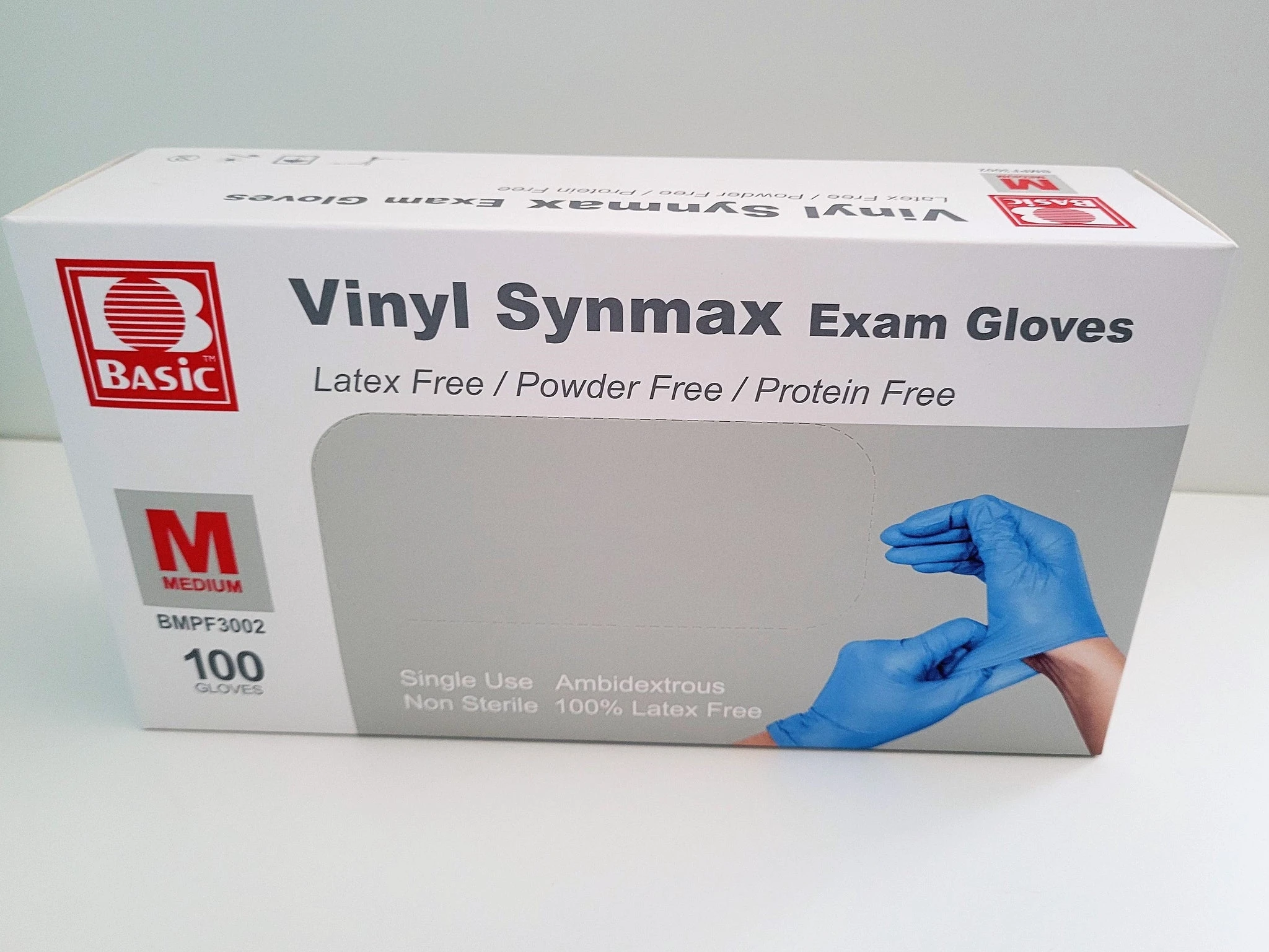Gants d'examen médical synthétiques 4 mil bleu (caisse de 1000) - MedSecare
